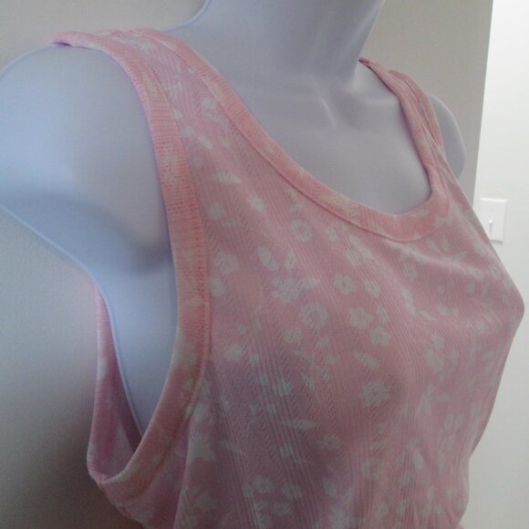 Roudelain 2-Pc. Pointelle Tank Pajamas Set Cherry Blossom NWOT Sz M - Picture 6 of 7
